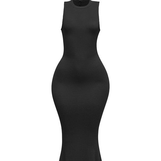 Women's Plus Size Sleeveless Mermaid Maxi Dress
