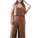 Women’s Plus Size Ribbed Jumpsuit
