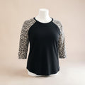 Plus Size Leopard Long Sleeve T-Shirt