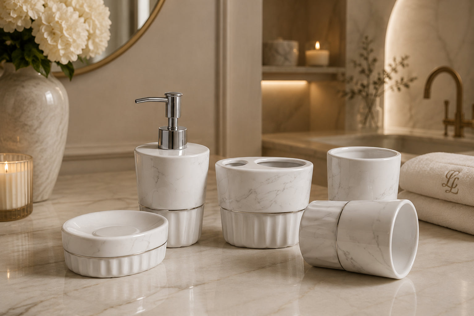 Bathroom Toilet Set  Marble Bathroom Set Hotel Model Room Home Furnishing