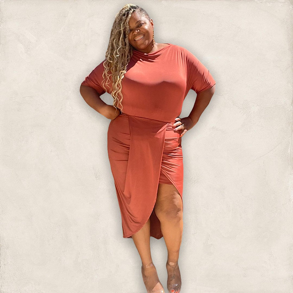 The Lexi Ruched High Low Dress