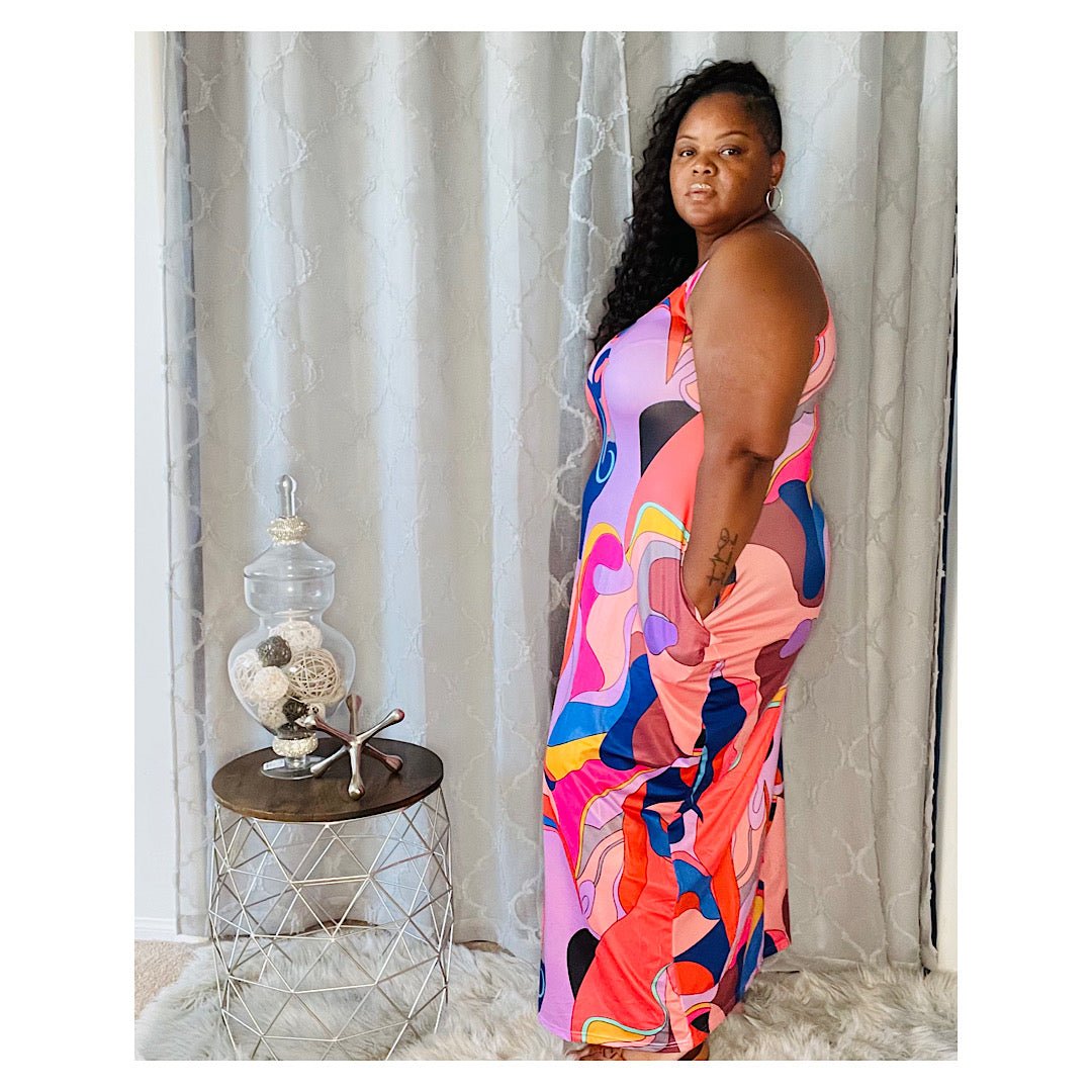 The Yanna Abstract Maxi Dress