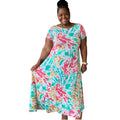 Women’s Plus Size Blushed Midi Dress